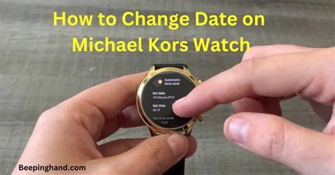 hot to change date on michael kors watch|change date on Michael Kors Watch.